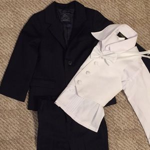 Zara Boy 2/3 Suit and Rafael White Shirt/vest/tie